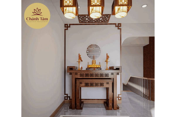 phong-tho-dep-6_4763b34362274524b4e4f71aadcf5d24_grande Bố trí phòng thờ trong nhà ống 2 tầng cuối tầng 2