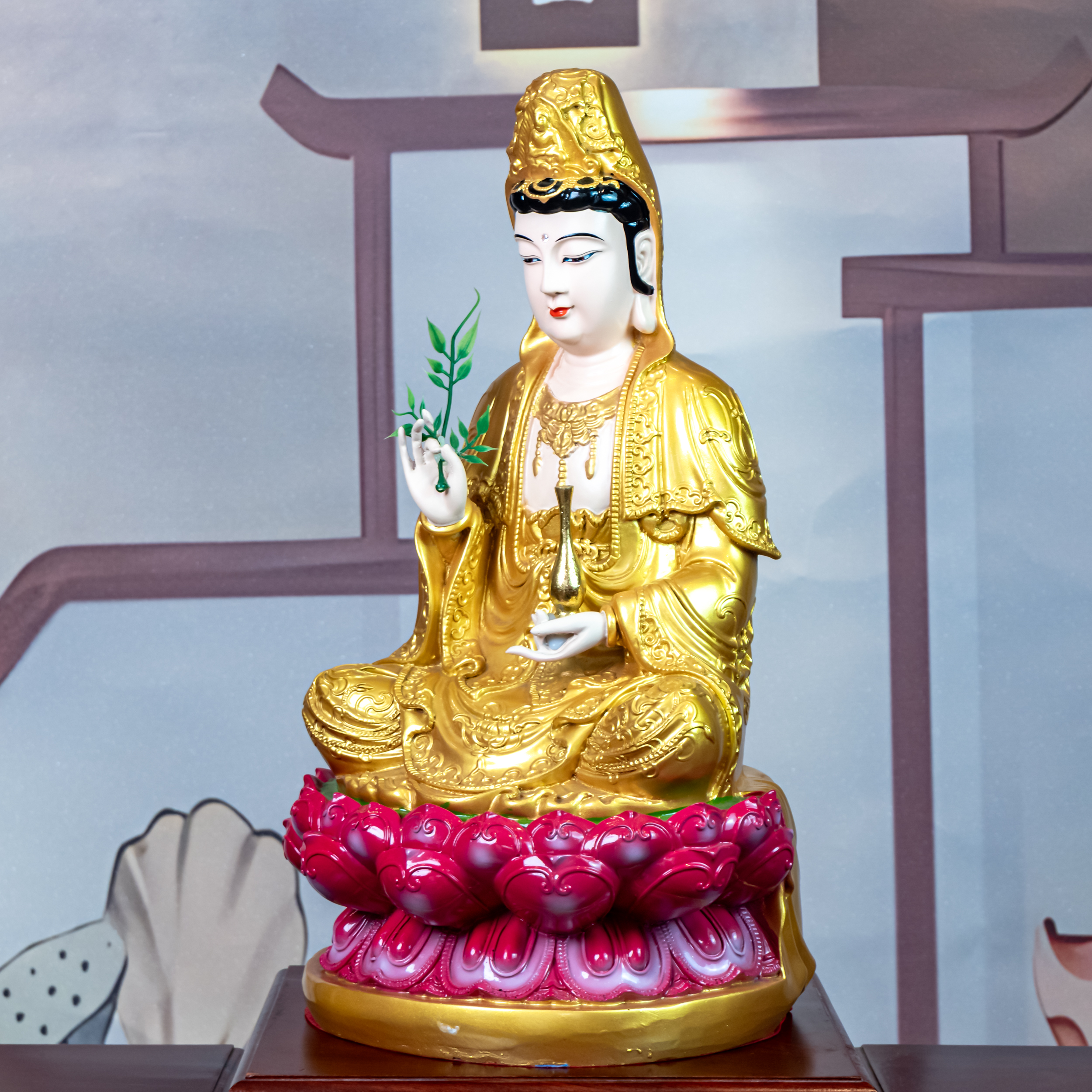 Tượng Quan Âm Ngồi khác tượng đứng như thế nào?