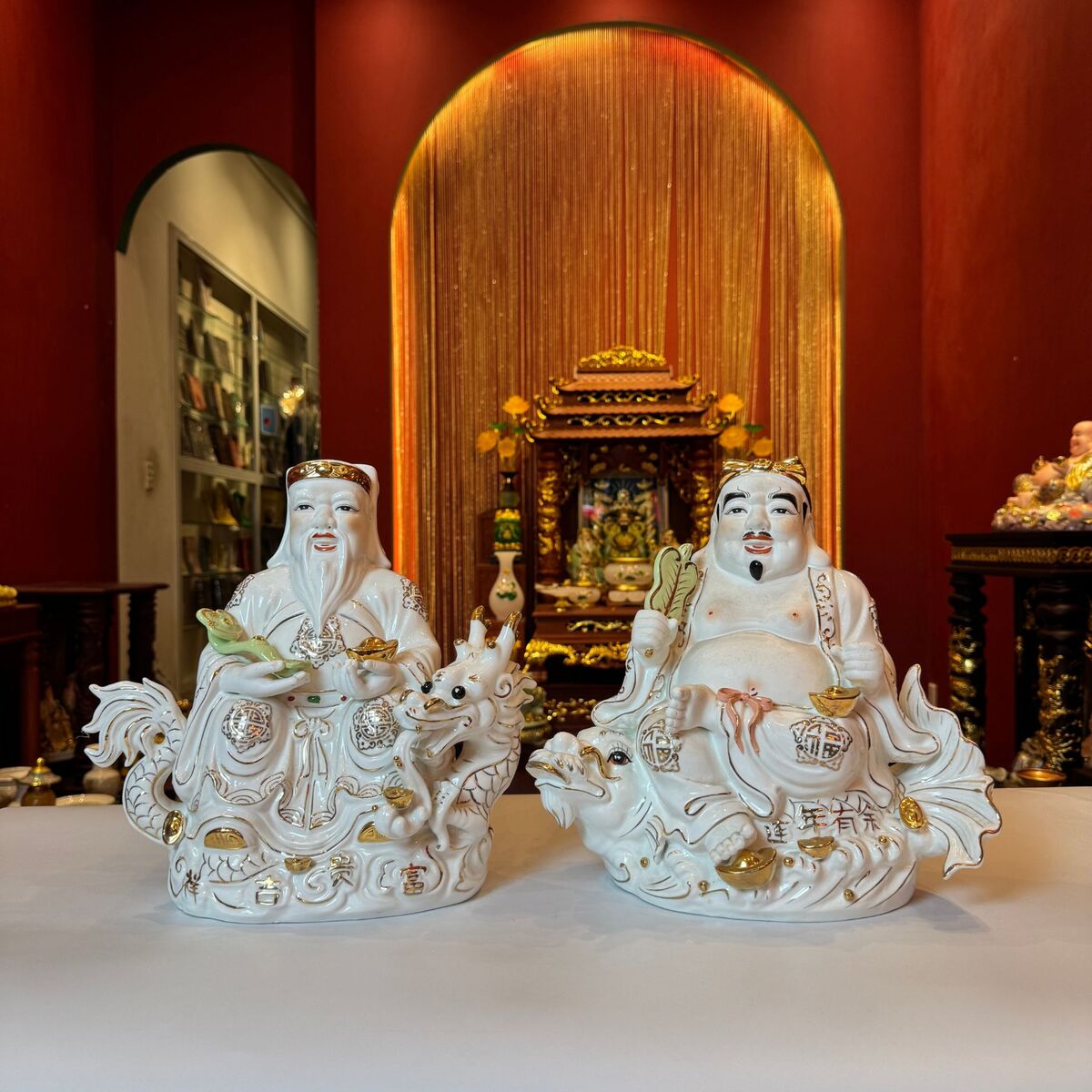 Mẫu Tượng tài địa giá rẻ bằng gốm sứ truyền thống